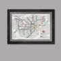 Road To Wembley Football Tube Map Print, thumbnail 1 of 3