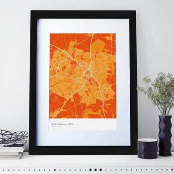 Personalised Abstract Map Print, 4 of 8