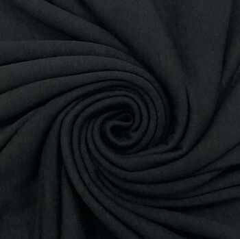 Jet Black Wool Blend Knit Poncho, 2 of 4