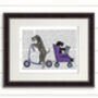 Schnauzer On Scooter, Book Print, Framed Or Unframed, thumbnail 4 of 7