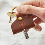 Personalised Drum Key Holder Leather Keyring, thumbnail 3 of 7