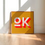 Ok Typography Poster, Typography Print, Trendy Art, thumbnail 1 of 9