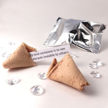 150 Personalised Wedding Fortune Cookie Wedding Favours, 5 of 11