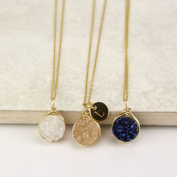 Personalised Druzy Necklace, 2 of 9