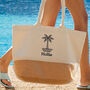 Personalised Palm Tree Summer Beach Bag Gift For Her, thumbnail 2 of 3