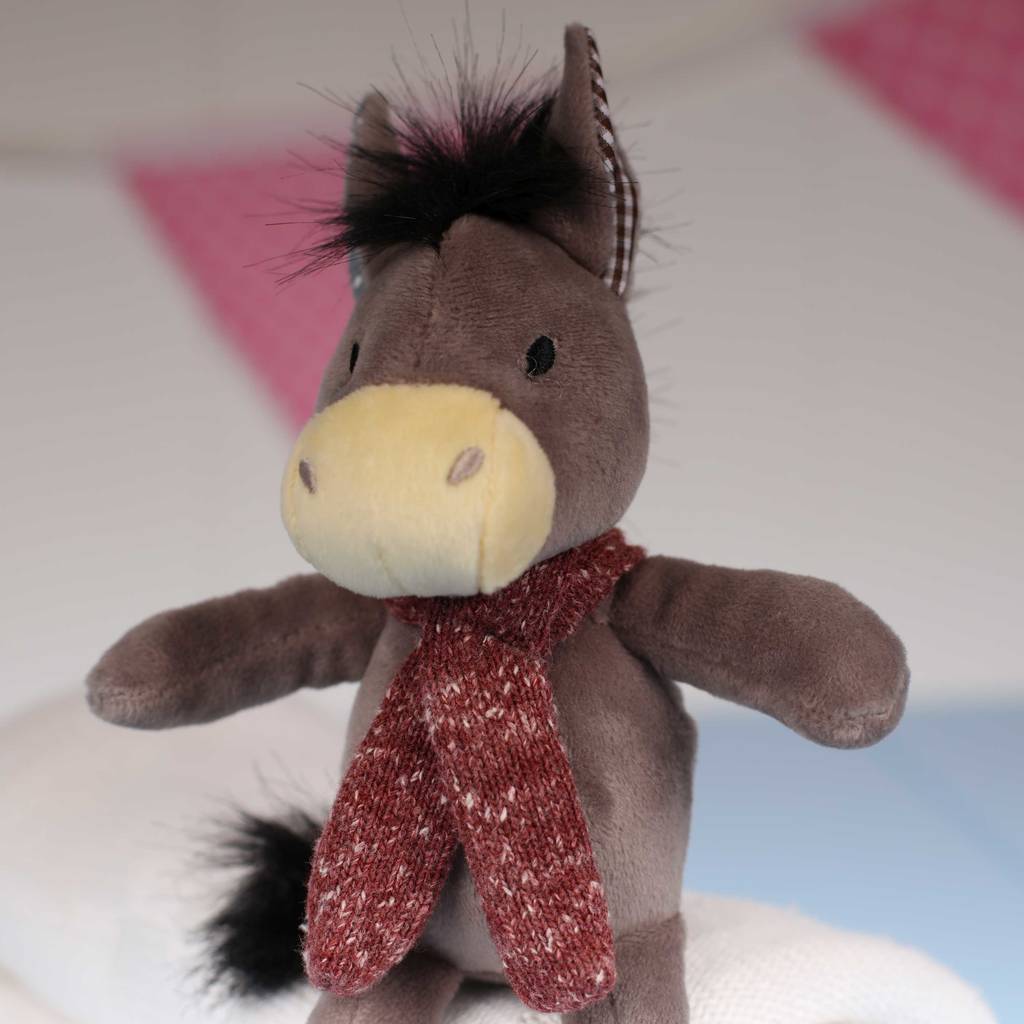 Mini Donkey Newborn Soft Toy By Nest