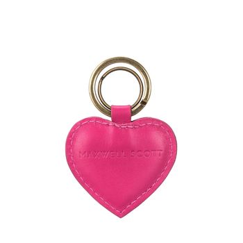 Personalised Heart Shaped Leather Key Ring 'Mimi Nappa', 7 of 12