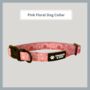 Pink Floral Dog Collar, thumbnail 1 of 4