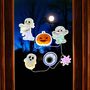 Battery Operated LED Light Up Halloween Gel Window Stickers, thumbnail 1 of 4