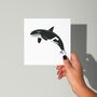 Killer Whale Sealife Card, thumbnail 6 of 6