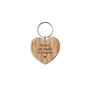 Send With Love 'Mums Are…' Oak Heart Keyring, thumbnail 2 of 2