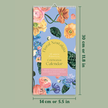 Floral Nostalgia Perpetual Birthday Calendar, 9 of 9