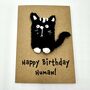 Cat Parent Crochet Birthday Card Handmade, thumbnail 6 of 10