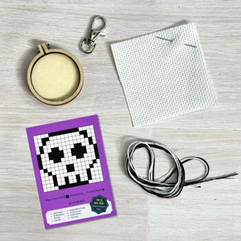 Alas, Poor Yorick! Mini Matchbox Cross Stitch Kit, 4 of 4