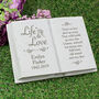 Personalised Life And Love Memorial Book, thumbnail 1 of 3