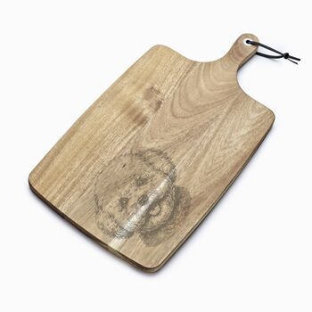 Personalised Bichon Frise Engraved Acacia Serving Board, 2 of 11