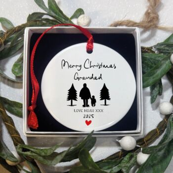 Personalised Grandpa And Grandchildren Christmas Ornament, 8 of 8