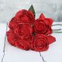 Artificial Red Rose Bouquet, thumbnail 2 of 4