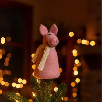 Handmade Felt Barnyard Buddies Egg Cosy, 5 of 6
