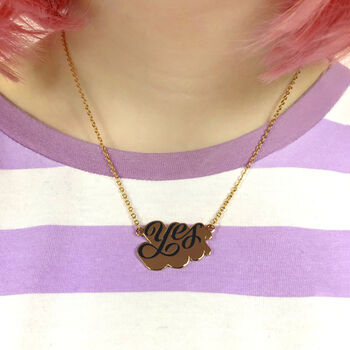 'Yes' Positive Affirmation Necklace, 10 of 12