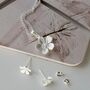 Sterling Silver Wildflower Pendant Necklace, thumbnail 2 of 5