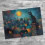 Twilight Over Rooftops Textured Glass Chopping Boards, thumbnail 7 of 8