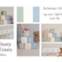 Personalised Baby Name Wooden Blocks Green, Blue, Cream, thumbnail 3 of 12