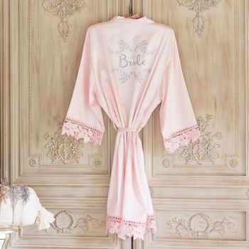 Satin And Lace Personalised Kimonos, 8 of 9