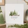 Personalised Reindeer Christmas Card For Family, thumbnail 1 of 7