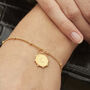 Personalised Sun Bracelet In Silver Or Gold Vermeil, thumbnail 1 of 6