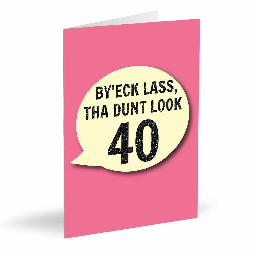 By'eck Lass, Tha Dunt Look 40 Card, 1 of 2
