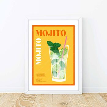 Mojito Cocktail Poster, 6 of 6