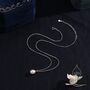 Natural Oval Pearl Necklace With A Satellite Chain, thumbnail 5 of 10