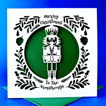 Nutcracker Personalised Christmas Card, 3 of 6