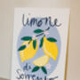 Limone Di Sorrento Art Print, thumbnail 1 of 3