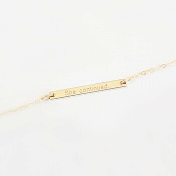 Personalised 'Inspirational' Bar Necklace, 3 of 10