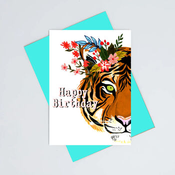 Tiger Happy Birthday Card, 2 of 4