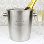 Personalised Decorative Stainless Steel Ice Bucket, thumbnail 1 of 5