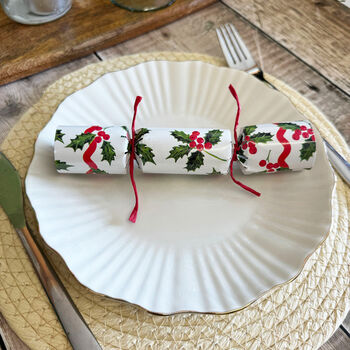 Small Christmas Holly Table Crackers Pack Of Eight, 4 of 5