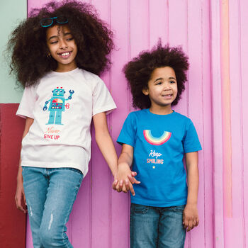 Rainbow Smile Kids Positivity T Shirt, 8 of 9