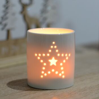 Dotted Star Candle Tealight Holder Home Decoration, 4 of 4