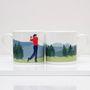 Golf Bone China Mug, thumbnail 1 of 3