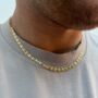 925 Sterling Silver Love Heart Chain Necklace For Men, thumbnail 7 of 12