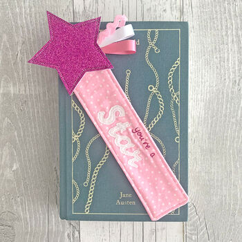 Personalised Glitter Shooting Star Bookmark, 10 of 12