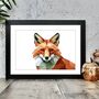 Geometric Fox Illustration Art Print, thumbnail 1 of 2