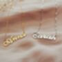 Personalised Name Necklace With Crystal, thumbnail 1 of 4
