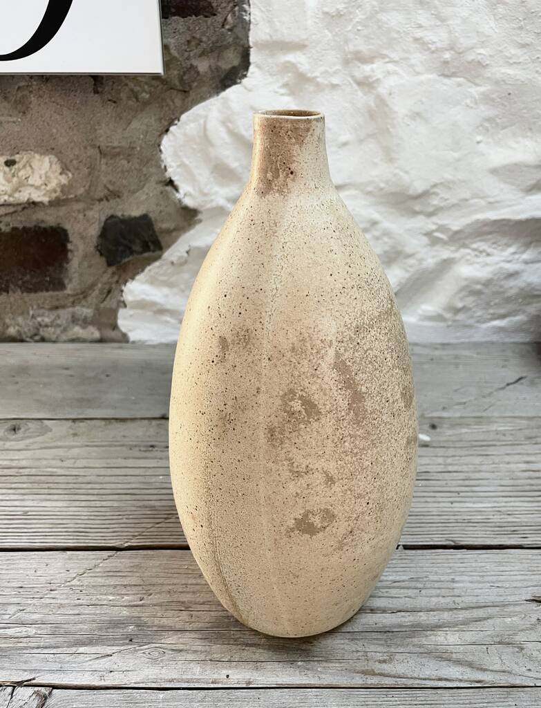 Oatmeal Ceramic Bottle