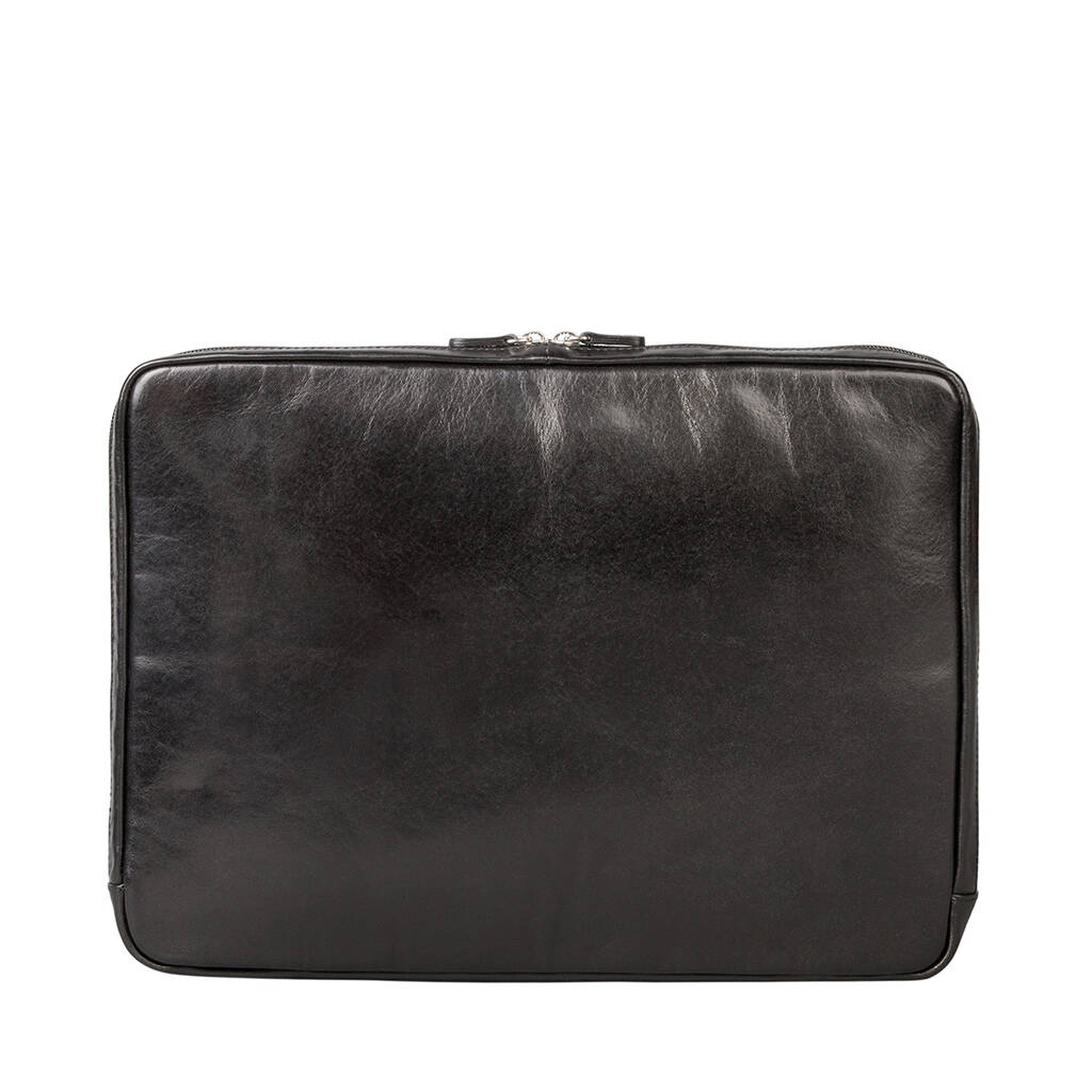 Personalised Macbook 15' Leather Laptop Case 'Verzino' By Maxwell-Scott