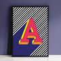Colourful Bold Alphabet Letters Art Print Gallery Wall, thumbnail 2 of 12