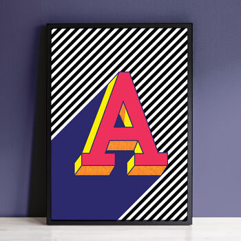 Colourful Bold Alphabet Letters Art Print Gallery Wall, 2 of 12